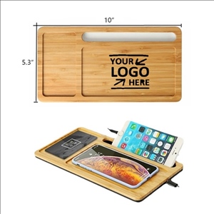 10W Bamboo Wireless Charging Pad